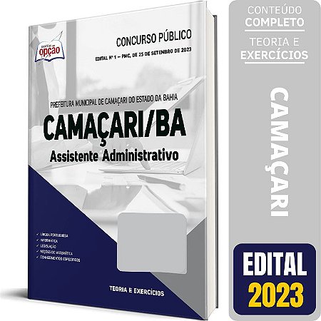 Apostila Prefeitura Camaçari BA 2023 - Assistente Administrativo