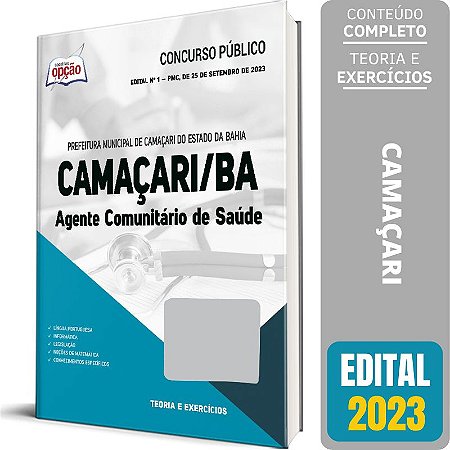 Apostila Prefeitura de Camaçari BA 2023 - Agente Comunitário de Saúde