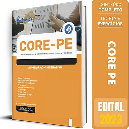 Apostila CORE PE 2023 - Auxiliar Administrativo