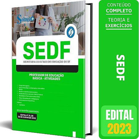 Apostila SEDF 2023 - Professor de Educação Básica - Atividades