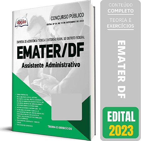 Apostila EMATER DF 2023 - Assistente Administrativo