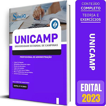 Apostila UNICAMP 2023 - Profissional de Administração