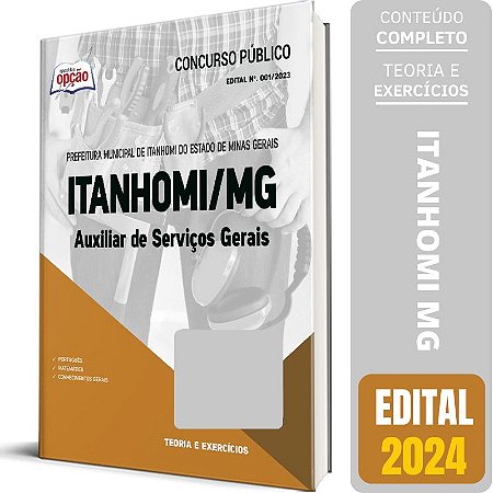 Apostila Prefeitura de Itanhomi MG 2023 - Auxiliar de Serviços Gerais
