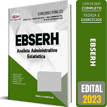 Apostila EBSERH 2023 - Analista Administrativo - Estatística