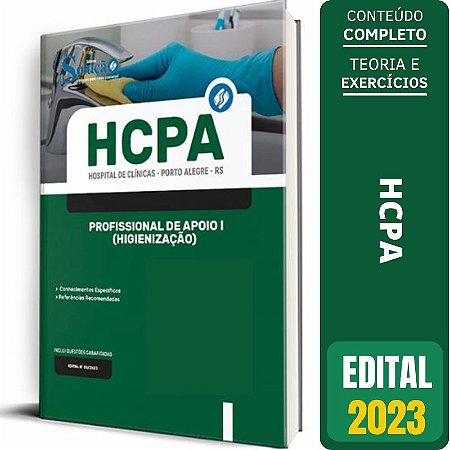 Apostila HCPA RS 2023 - Profissional de Apoio I (Higienização)