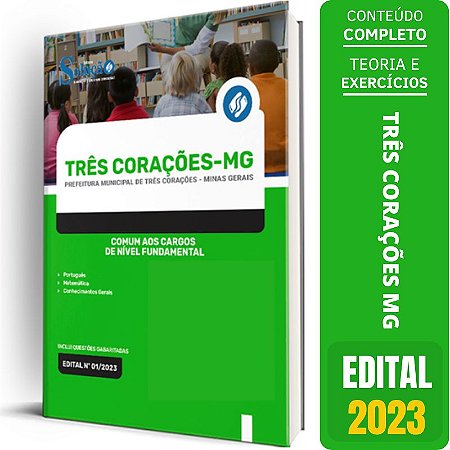 Apostila Prefeitura de Três Corações MG 2023 - Comum aos Cargos de Nível Fundamental