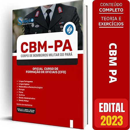 Apostila CBM PA 2023 - Oficial - Curso de Formação de Oficiais (CFO)