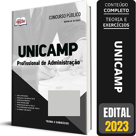 Apostila Concurso UNICAMP 2023 - Profissional de Administração
