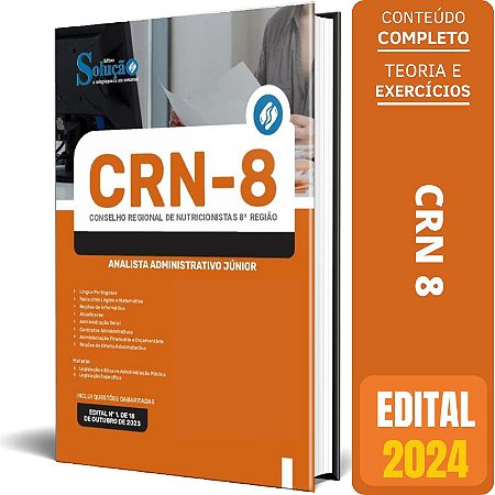 Apostila CRN 8 2024 - Analista Administrativo Júnior