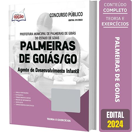 Apostila Prefeitura de Palmeiras de Goiás GO 2024 - Agente de Desenvolvimento Infantil