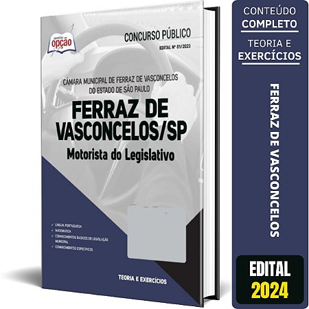 Apostila Câmara de Ferraz de Vasconcelos SP 2023 - Motorista do Legislativo