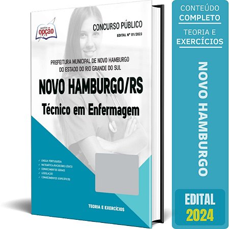 Apostila Prefeitura de Novo Hamburgo RS 2024 - Técnico em Enfermagem