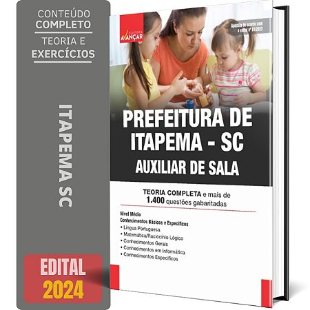 Apostila Prefeitura De Itapema Sc 2024 - Auxiliar De Sala