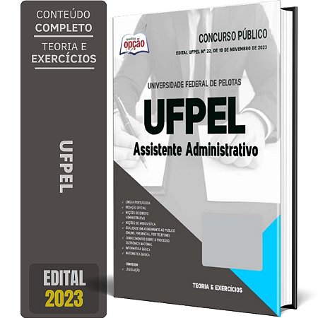 Apostila UFPEL 2024 - Assistente Administrativo