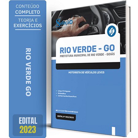 Apostila Prefeitura de Rio Verde GO 2024 - Motorista de Veículos Leves
