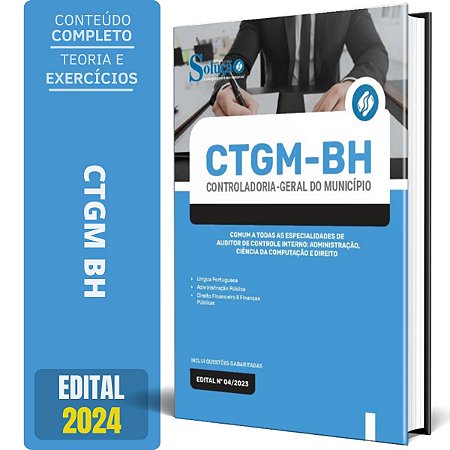 Apostila CTGM BH 2024 - Comum a Todas as Especialidades de Auditor de Controle Interno