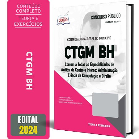 Apostila CTGM BH 2024 - Comum a Todas as Especialidades de Auditor de Controle Interno