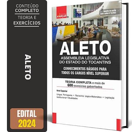 Apostila ALETO 2024 - Matéria Comum aos Cargos de Nível Superior