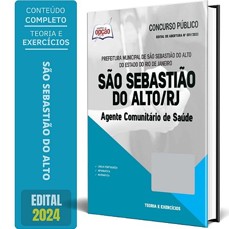 Apostila Prefeitura de São Sebastião do Alto RJ 2024 - Agente Comunitário de Saúde
