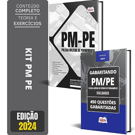 Kit Apostila Concurso PM PE 2024 - Soldado + Questões Gabaritadas