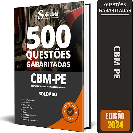 Apostila Caderno de Testes CBM PE 2024 - Soldado