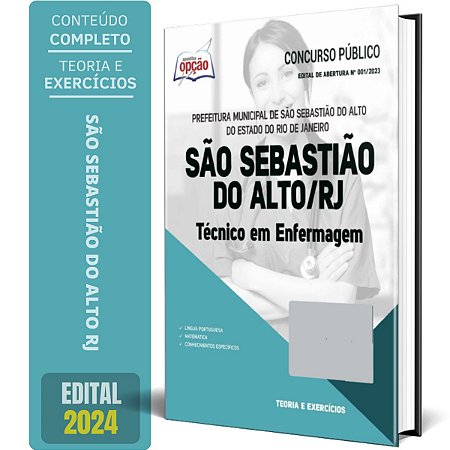 Apostila Prefeitura de São Sebastião do Alto RJ 2024 - Técnico em Enfermagem