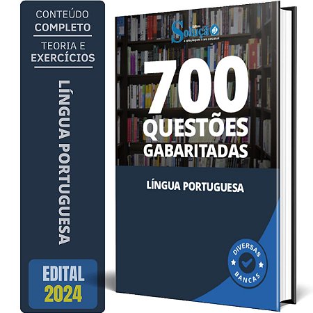 Caderno de Questões Língua Portuguesa 2024 - Questões Gabaritadas