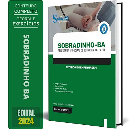 Apostila Prefeitura de Sobradinho BA 2024 - Técnico em Enfermagem