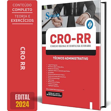 Apostila CRO RR 2024 - Técnico Administrativo