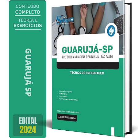 Apostila Prefeitura de Guarujá SP 2024 - Técnico de Enfermagem