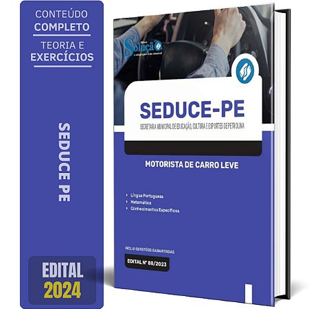 Apostila SEDUCE PE 2024 - Motorista de Carro Leve
