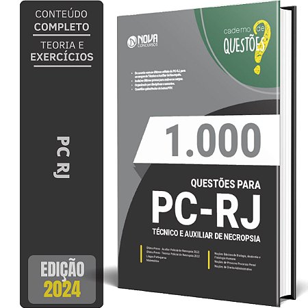 Livro Questões Gabaritadas PC-RJ - Auxiliar e Técnico de Necropsia