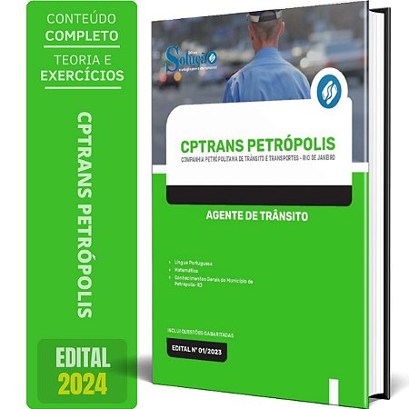 Apostila CPTrans Petrópolis RJ 2024 - Agente de Trânsito