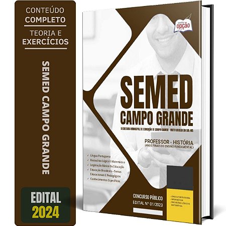 Apostila SEMED Campo Grande MS 2024 Professor - História (Anos Finais do Ensino Fundamental)