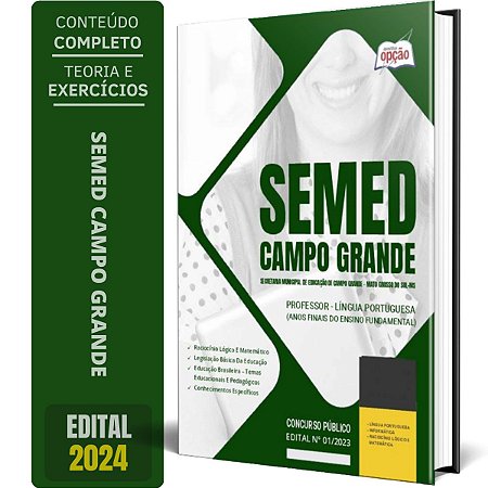 Apostila Semed Campo Grande 2024 - Professor - Língua Portuguesa