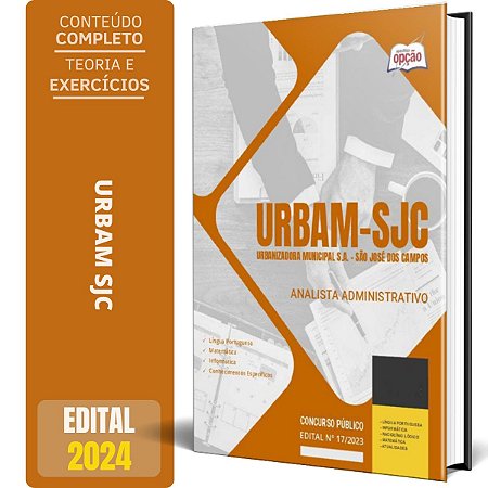 Apostila URBAM SJC 2024 - Analista Administrativo