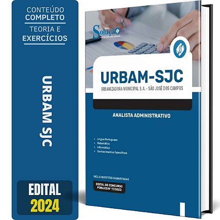 Apostila URBAM SJC 2024 - Analista Administrativo