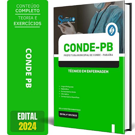 Apostila Prefeitura de Conde PB 2024 - Técnico em Enfermagem