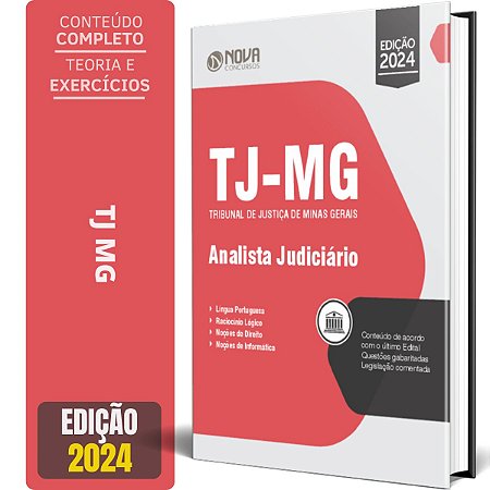 Apostila TJ MG 2024 - Comum aos Cargos de Analista