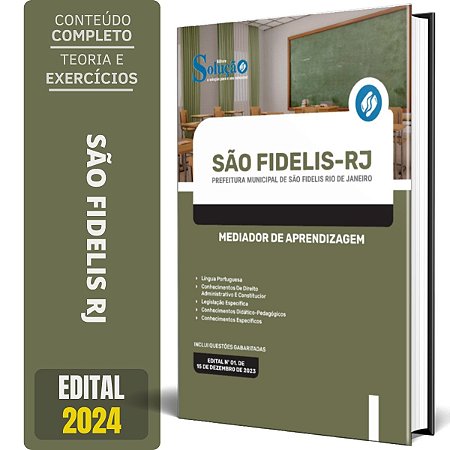 Apostila Prefeitura de São Fidelis RJ 2024 - Mediador de Aprendizagem