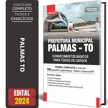 Apostila Palmas To 2024 - Conhecimentos Básicos Para Os Cargos