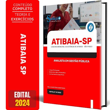 Apostila Câmara da Estância de Atibaia SP 2024 - Analista em Gestão Pública