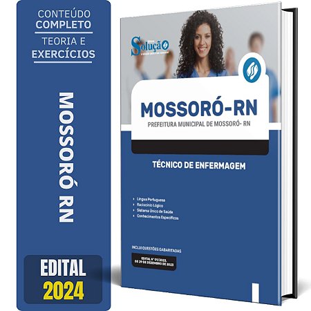Apostila Prefeitura de Mossoró RN 2024 - Técnico de Enfermagem