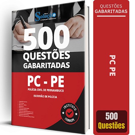 Caderno de Questões PC-PE 2024 - Escrivão de Polícia