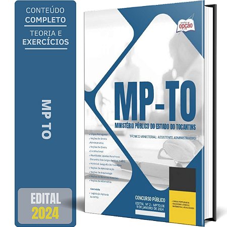 Apostila MP TO 2024 - Técnico ministerial: assistente administrativo