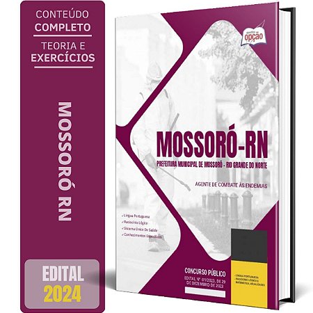 Apostila Prefeitura de Mossoró RN 2024 - Agente de Combate às Endemias
