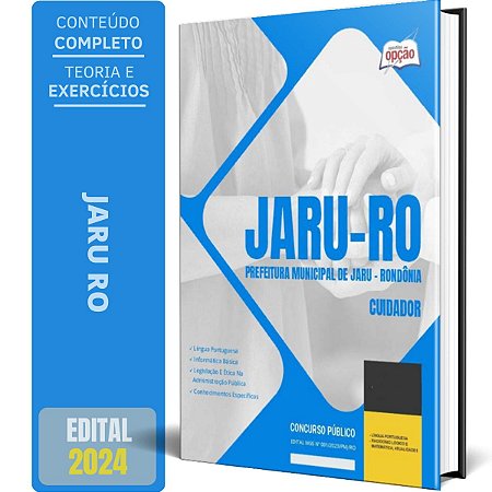 Apostila Prefeitura de Jaru RO 2024 - Cuidador