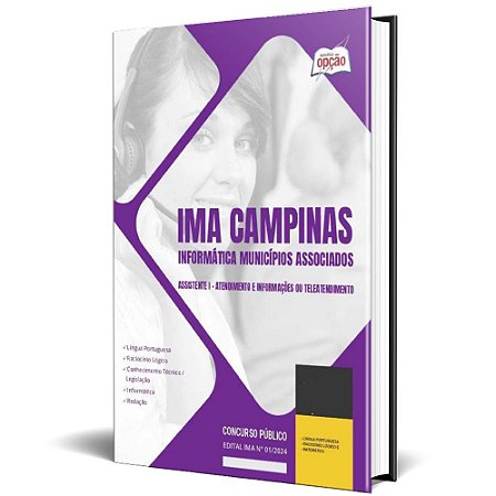Apostila IMA Campinas 2024 - Assistente I - Atendimento e Informações ou Teleatendimento