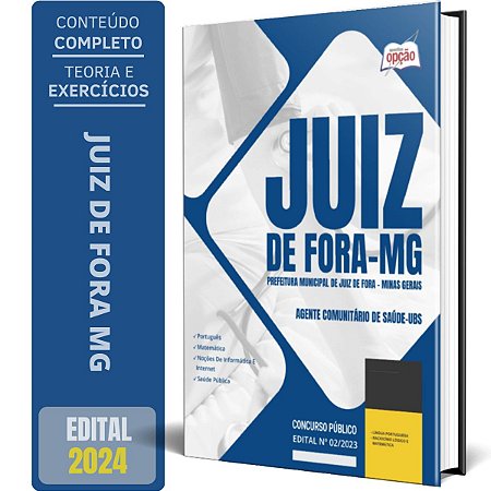 Apostila Prefeitura de Juiz de Fora MG 2024 - Agente Comunitário de Saúde - UBS