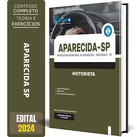 Apostila Prefeitura de Aparecida SP 2024 - Motorista
